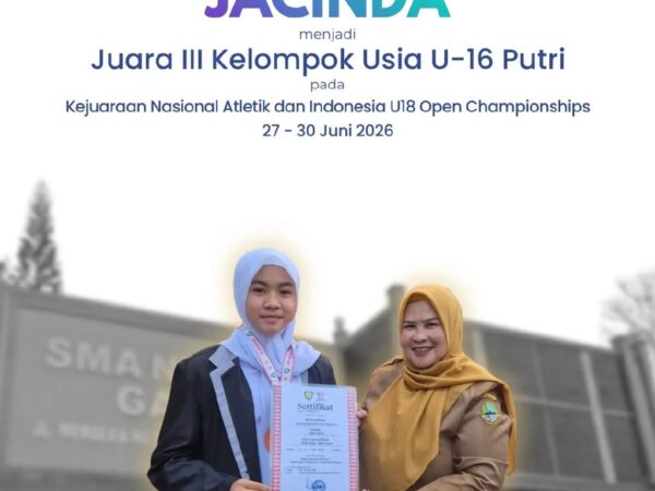 Jacinda Raih Juara 3 Nasional Usia U-16 Putri di Kejurnas Atletik 2026